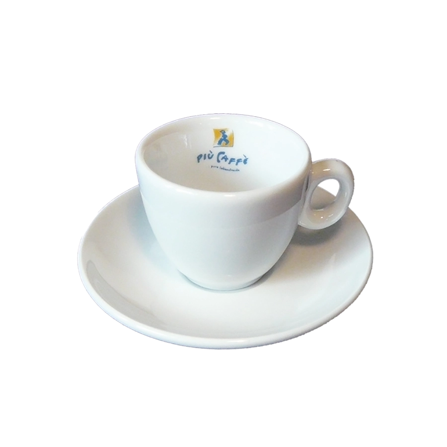 più caffè Espressotasse mit Unterteller speziell für Büro & Gastronomie
