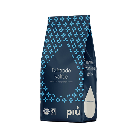 piu Fairtrade Kaffee aus 100 % biologischem Anbau. 1kg in der Tüte