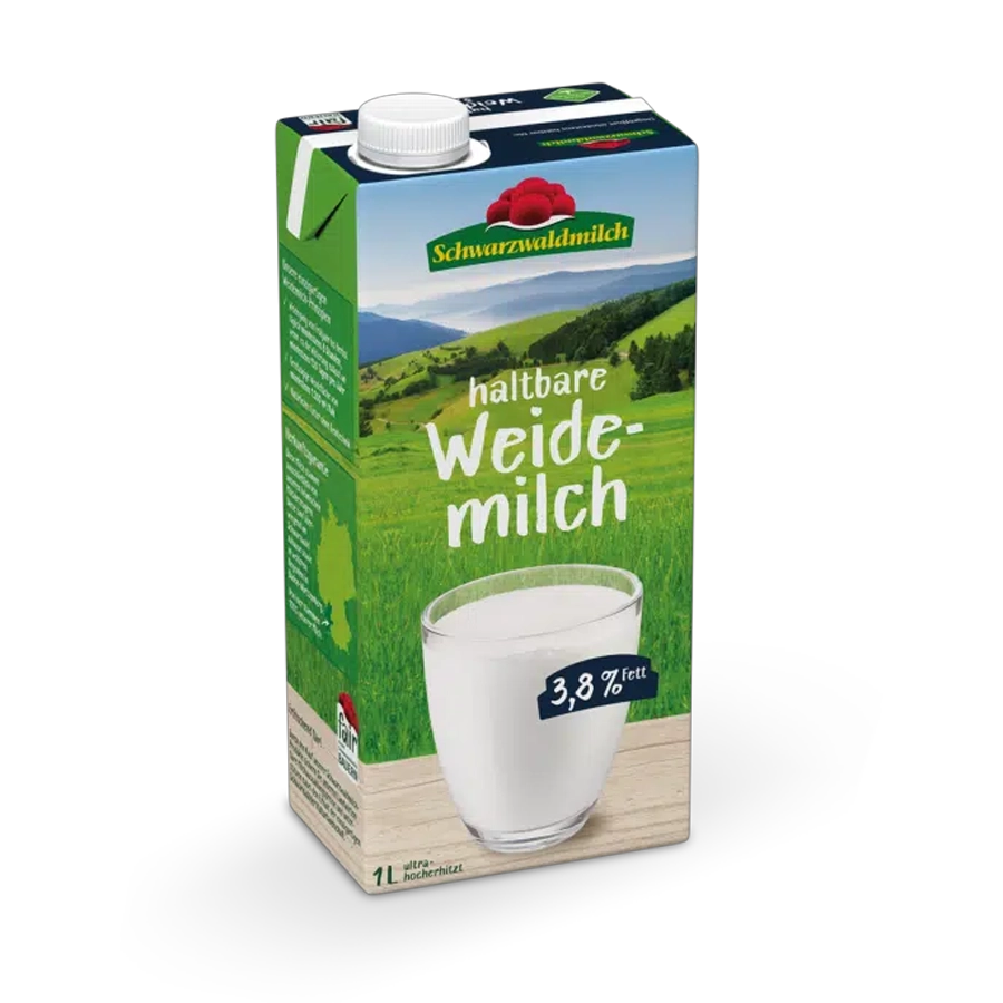 Haltbare Schwarzwälder Weidemilch von Schwarzmilch