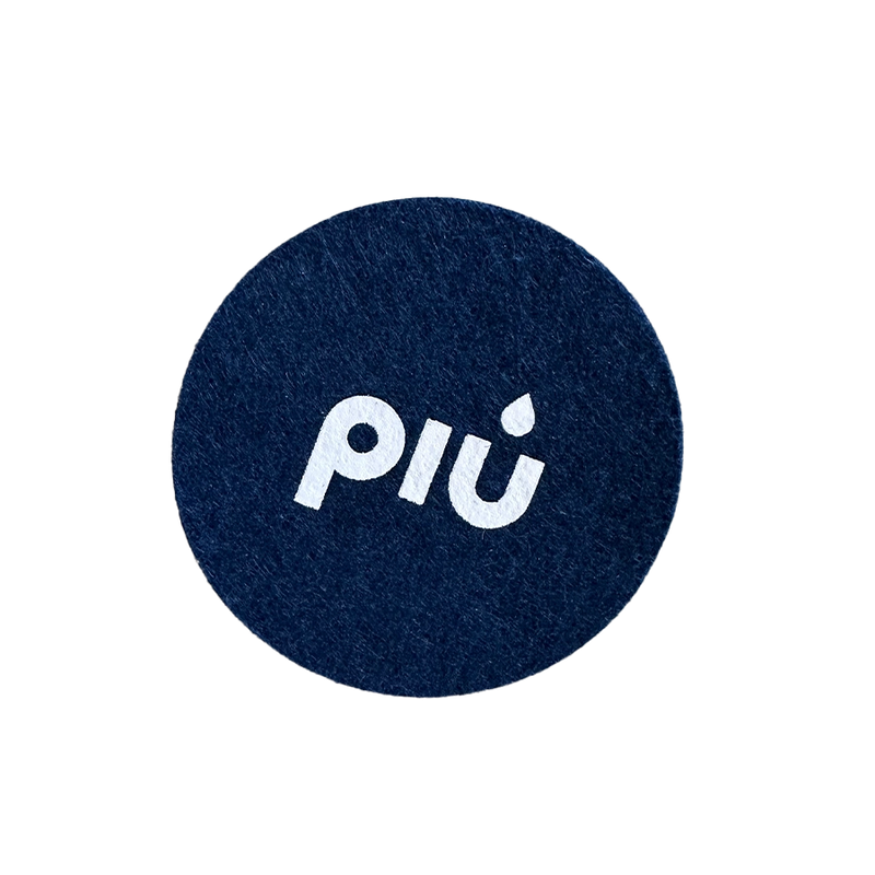piu Filzuntersetzer deep water blue