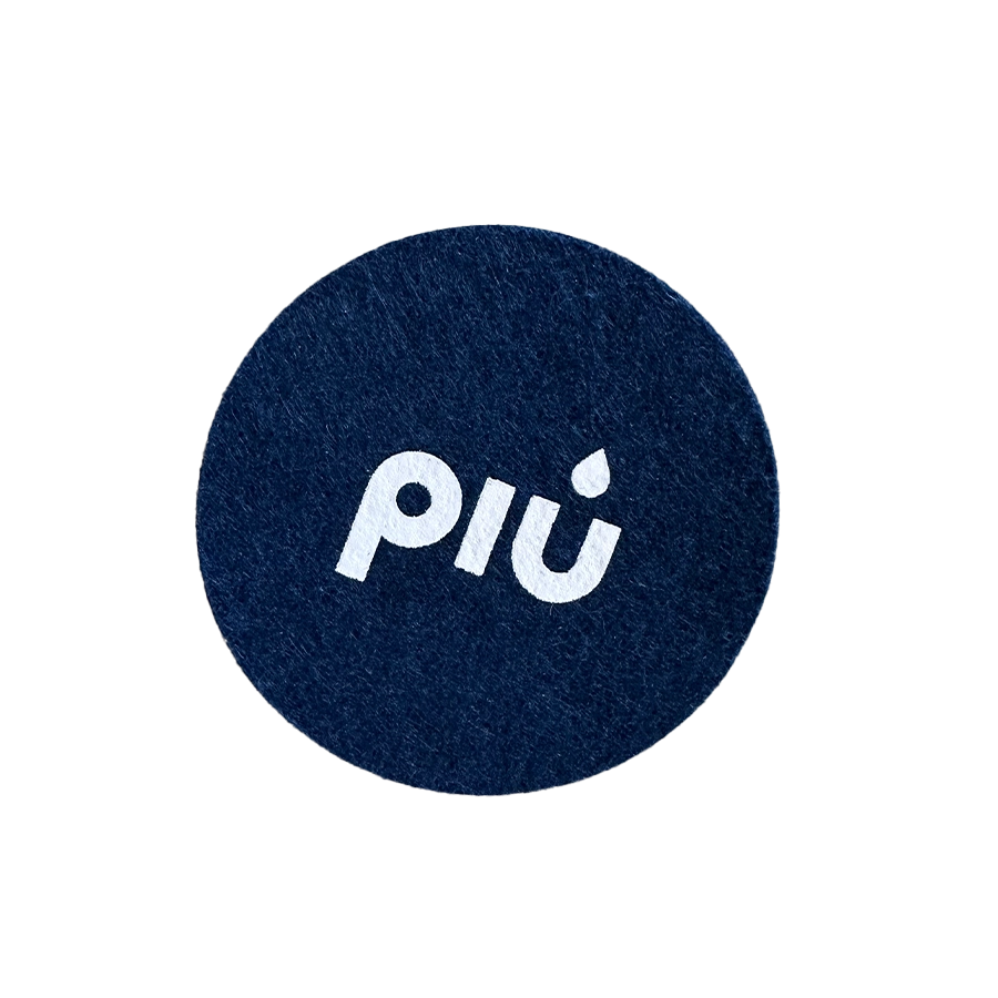 piu Filzuntersetzer deep water blue