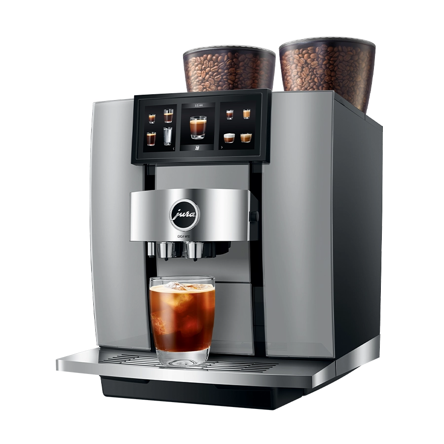 Professioneller Kaffeevollautomat JURA GIGA W10 mit zwei Kaffeemühlen