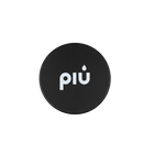 piu Leveler 58mm von oben. Aus Edelstahl in schwarz für Siebträgermaschinen.