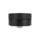 Leveler 58mm aus Edelstahl in schwarz von der Seite. Für Siebträgermaschinen.