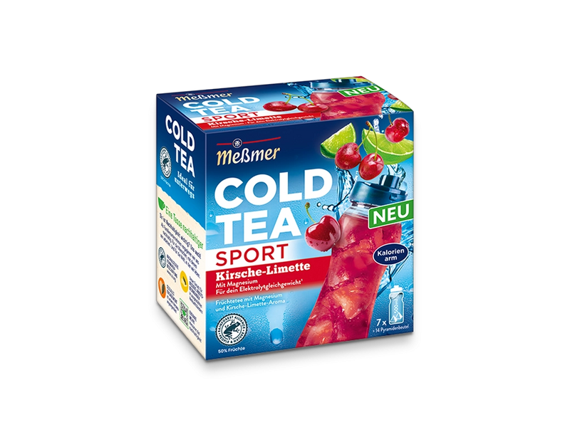 Meßmer COLD TEA Sport Kirsche Limette mit Magnesium
