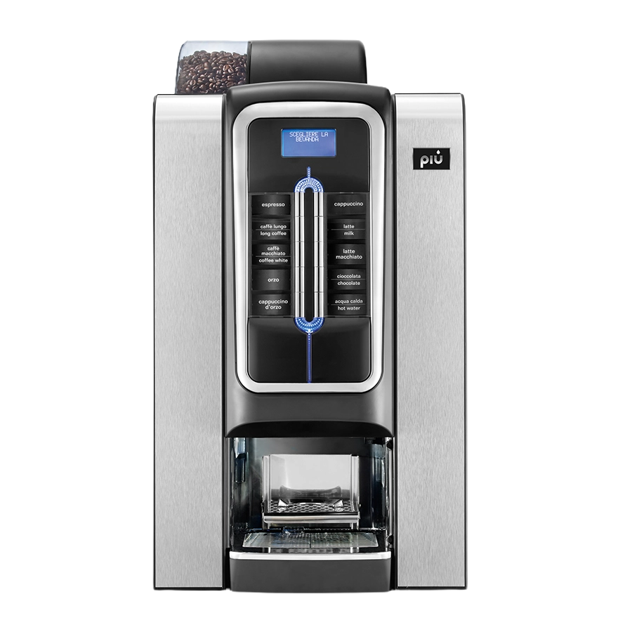 Kaffeevollautomat von piu. piu350S optional mit Becherwerk für To Go