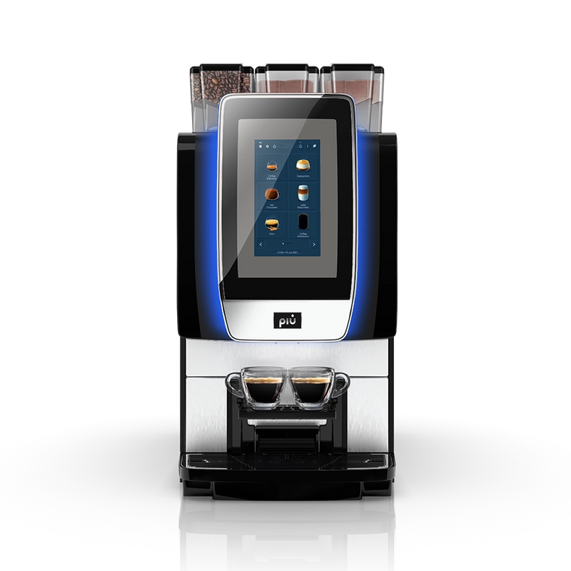 Kaffeevollautomat piu420 von piu mit hochwertigem Glas Touchscreen