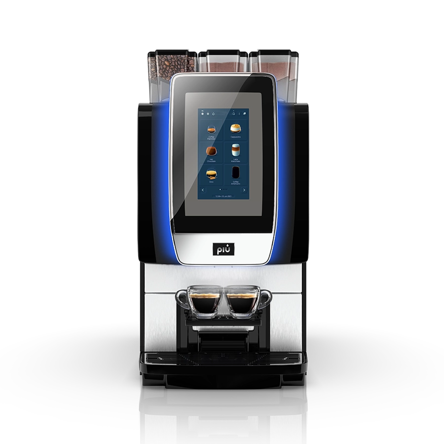 Kaffeevollautomat piu420 von piu mit hochwertigem Glas Touchscreen