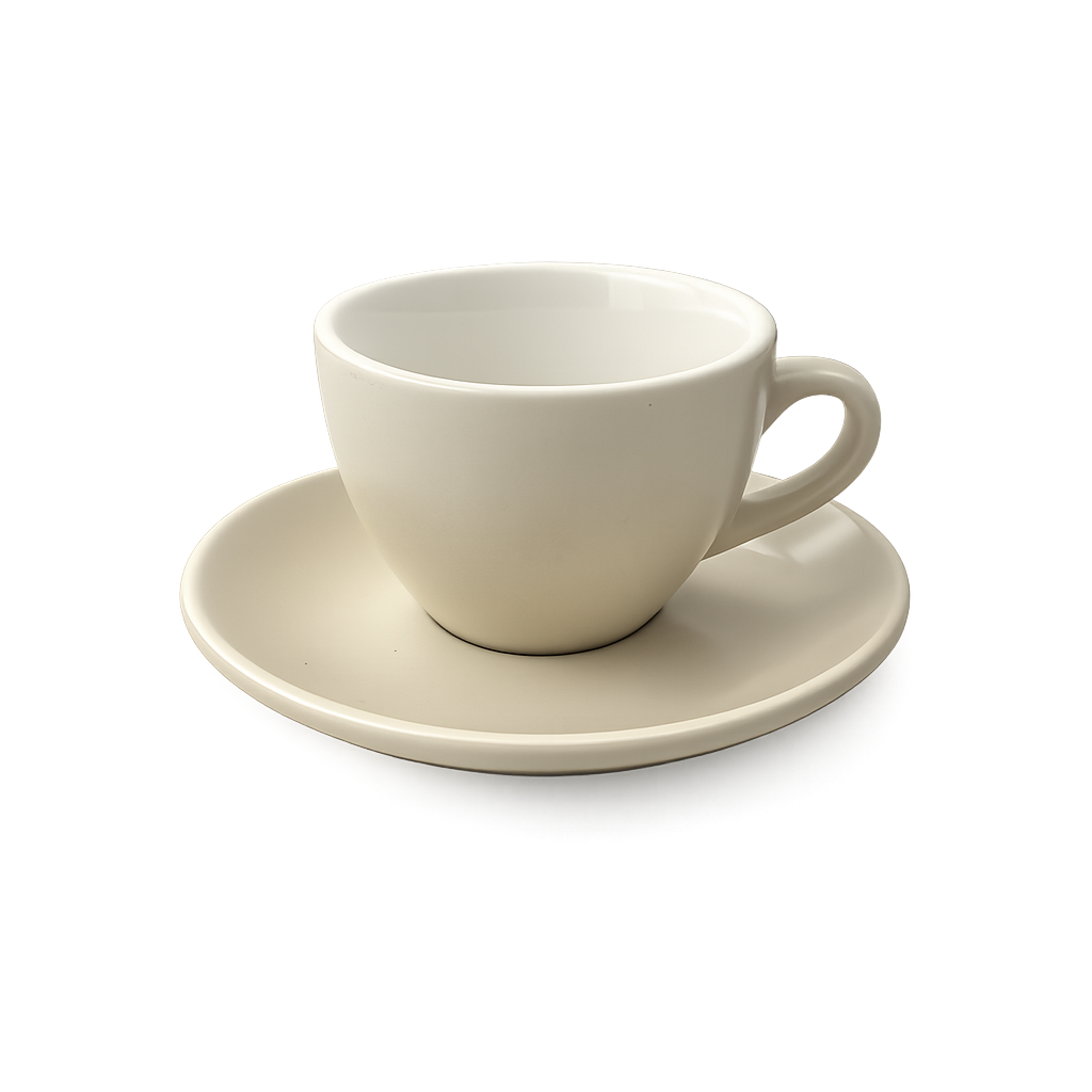 piu Kaffee- Cappuccinotasse in warm coffee grey