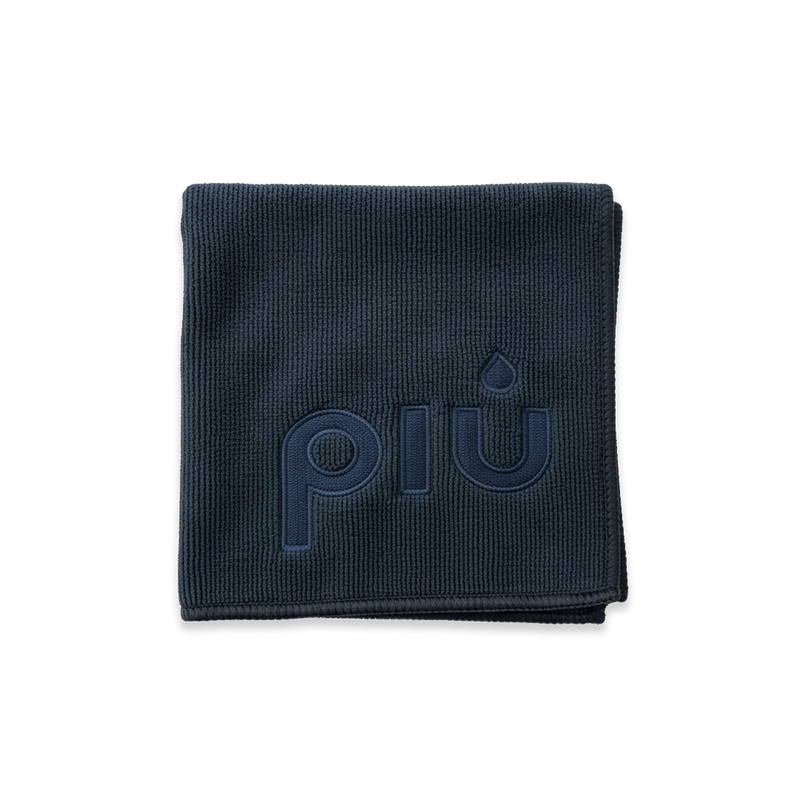 piu Barista Tuch dunkelblau für die Reinigung Siebträgermaschinen und Mühlen.