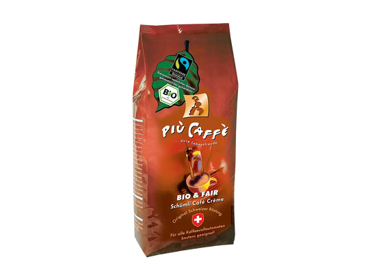 Ganze Kaffeebohnen più caffè Schümli Bio & Fair